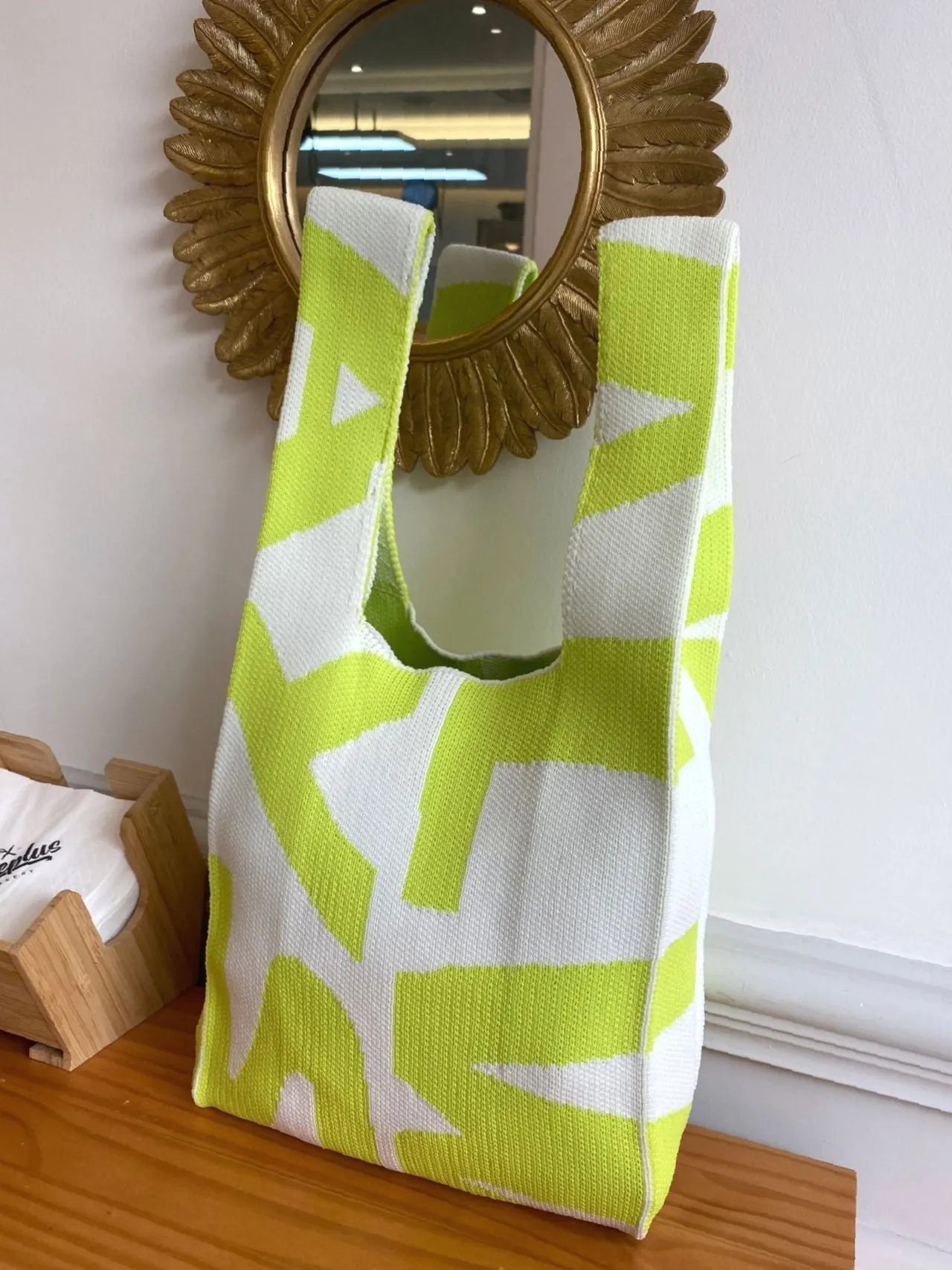 Bag For Love - Letter Graphic Crochet Bag  - Women Maxct Bags