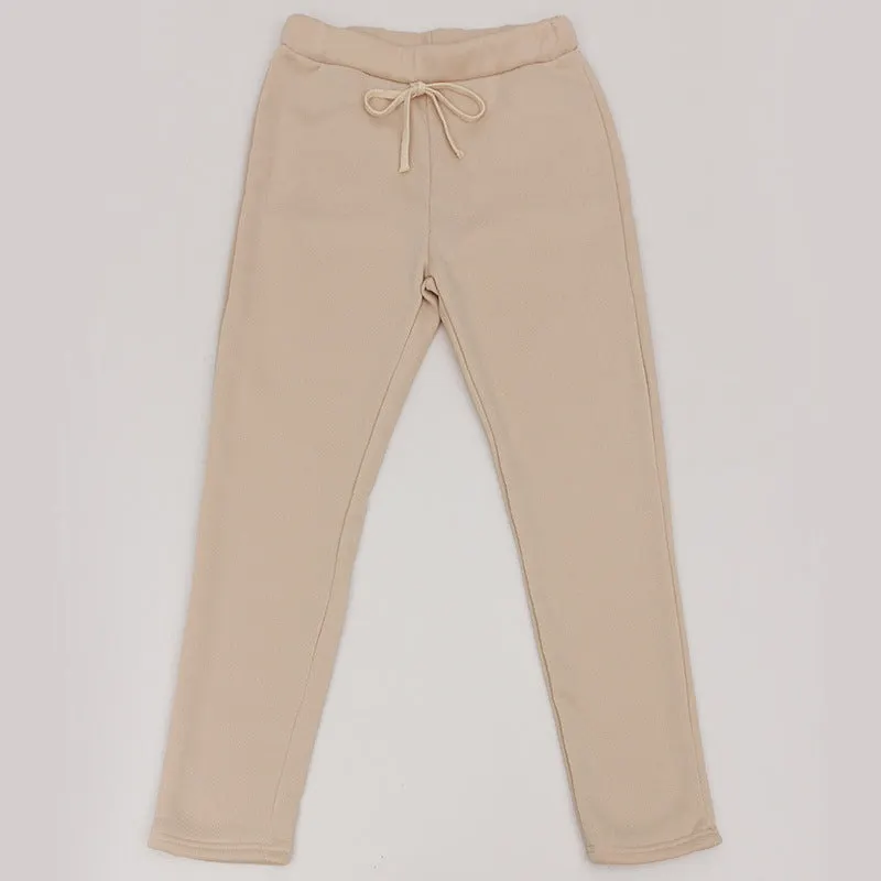 Maxct Mock Neck Puff Sleeve Sweatshirt Long Pants Suits