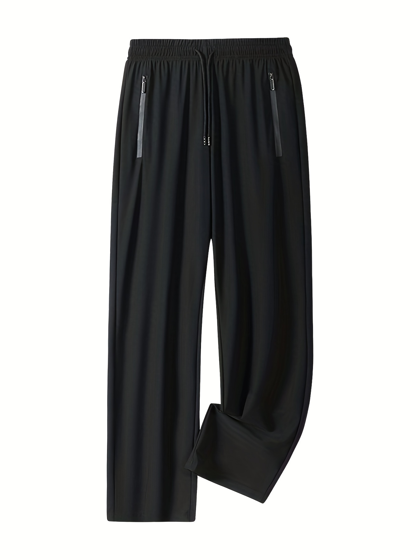 Lightweight Breathable Comfy Joggers, Men's Casual High Stretch Waist Drawstring Sports Pants Sweatpants