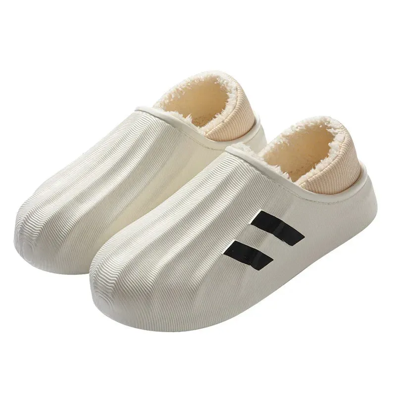 Unisex Waterproof Winter Sneaker Slippers - Non-Slip, Plush Maxct
