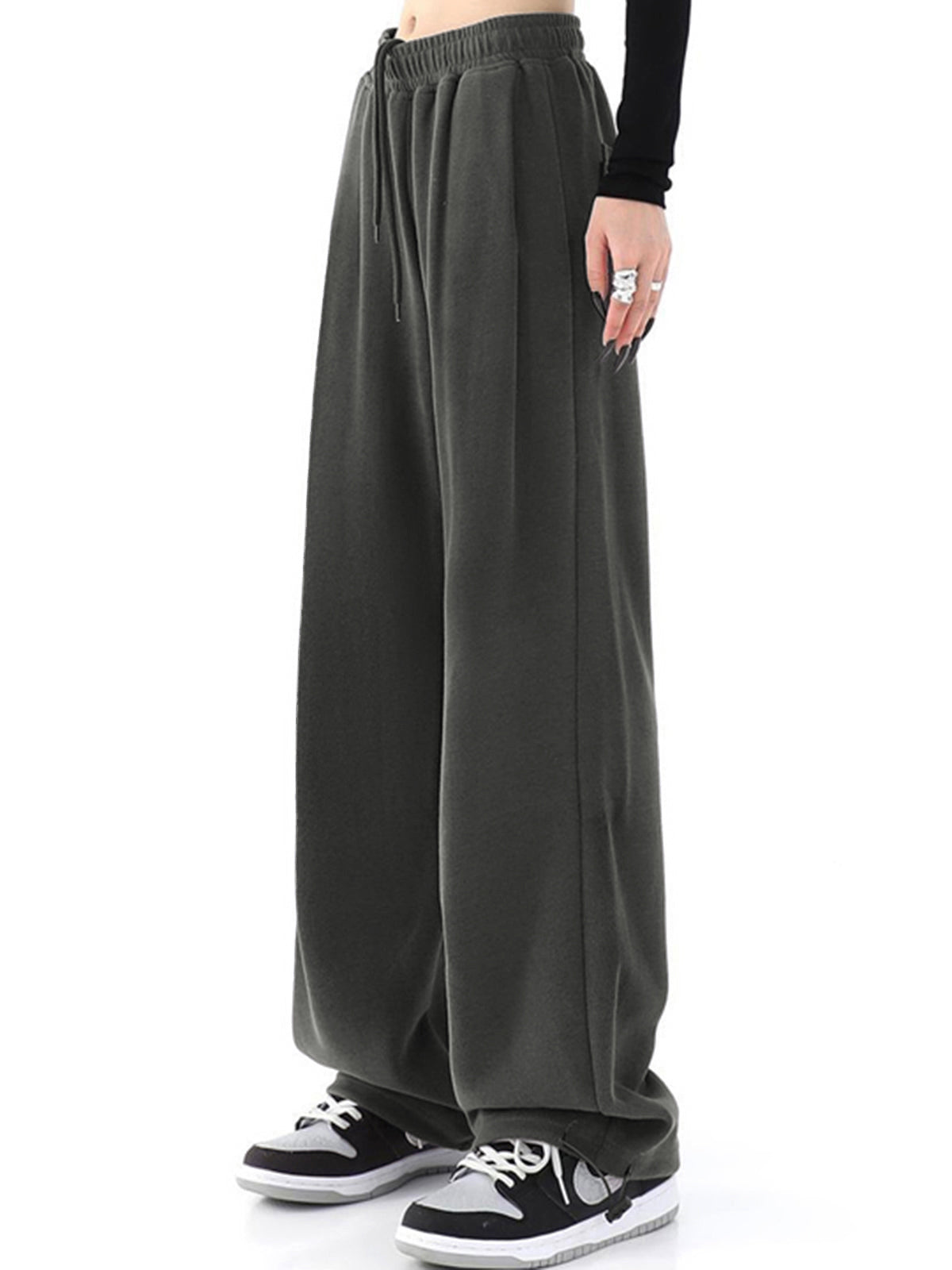 Maxct Solid Baggy Sweatpants