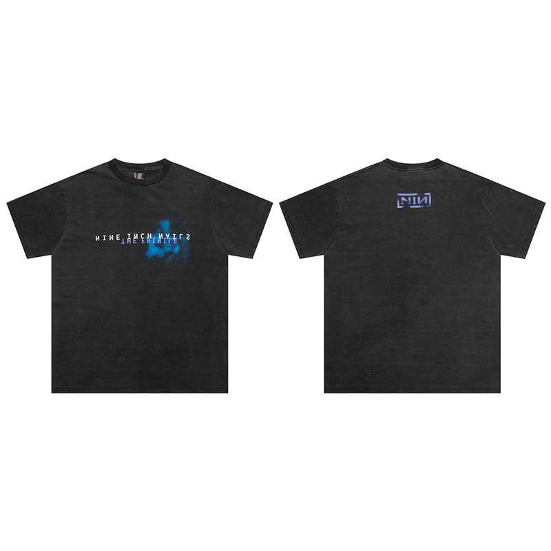 90s Streetwear VTG NIN Nine-inch Nail Retro Print Oversized Cotton T-shirt High Quality Loose Casual Men Women 1:1 Vintage T Shirt Summer Sale