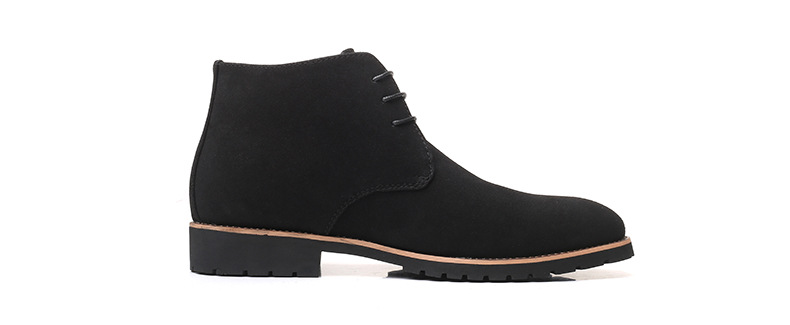 Men's Ankle Chelsea Boots - Cow Suede Leather. Slip-On Style - true deals club