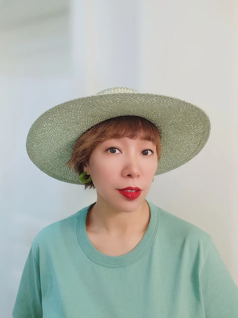 Straw Hat Japanese Style Black Brown Panama Women's Beach Big Brim