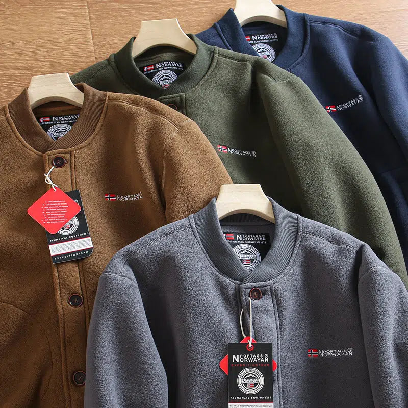 Maxct Polar Fleece Baseball Collar Jacket