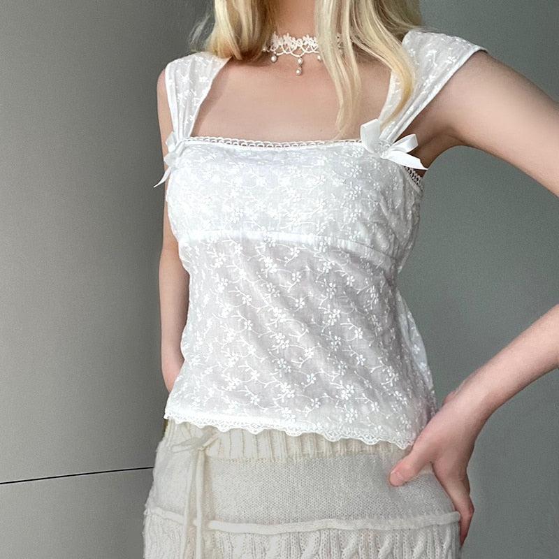 Maxct &Coquette Square Neckline Top