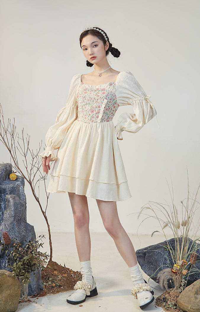 Florals In Bloom Ruffle Dress Maxct