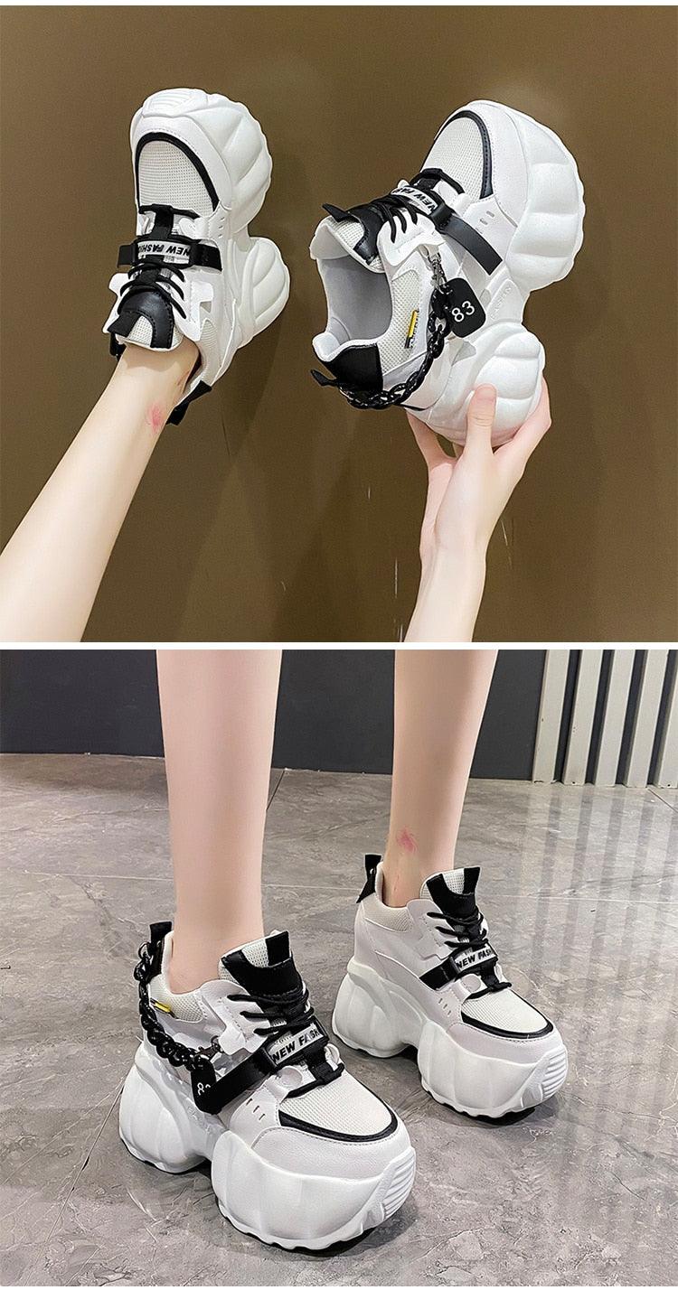 Chain Chunky Sneakers for Women Maxct