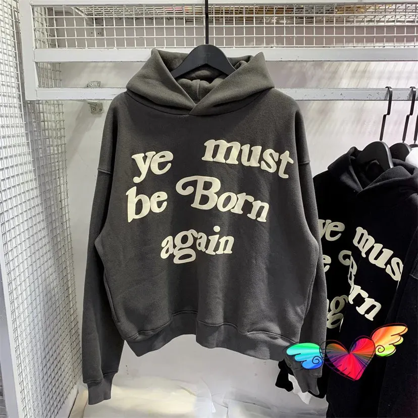 Kanye Hoodie - Ye Must Be Born Again Unisex Oversized Maxct