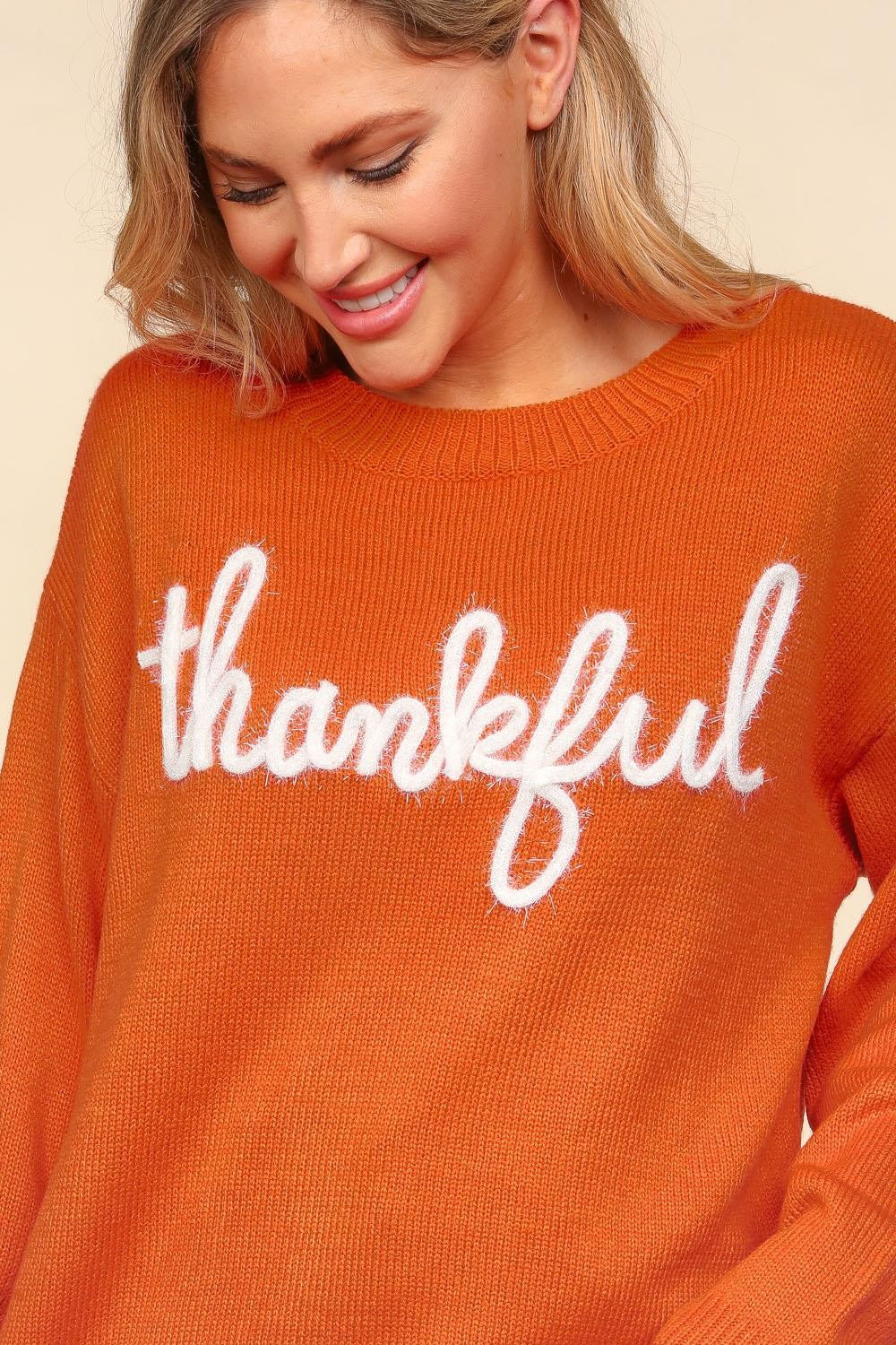 Maxct &Haptics Full Size Metallic Glitter Embroidery Sweater
