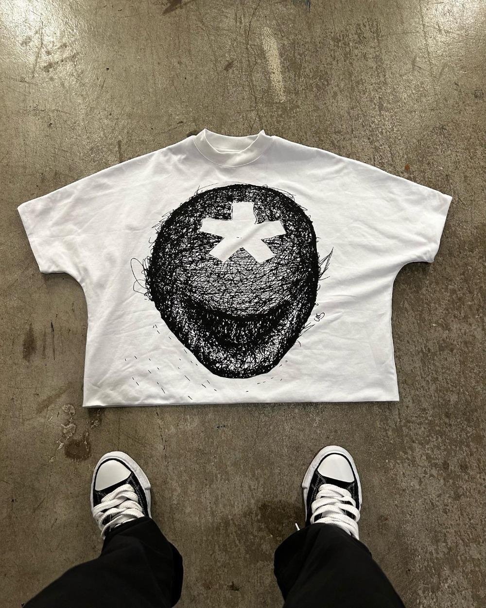 Y2K Fashion Clothes Harajuku Cartoon Character Graphic Printed T Shirt Casual Drop Sleeves Cotton Oversized T Shirt Mens Womens 1017