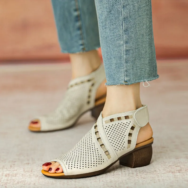 Handmade Block Gladiator Sandals Maxct