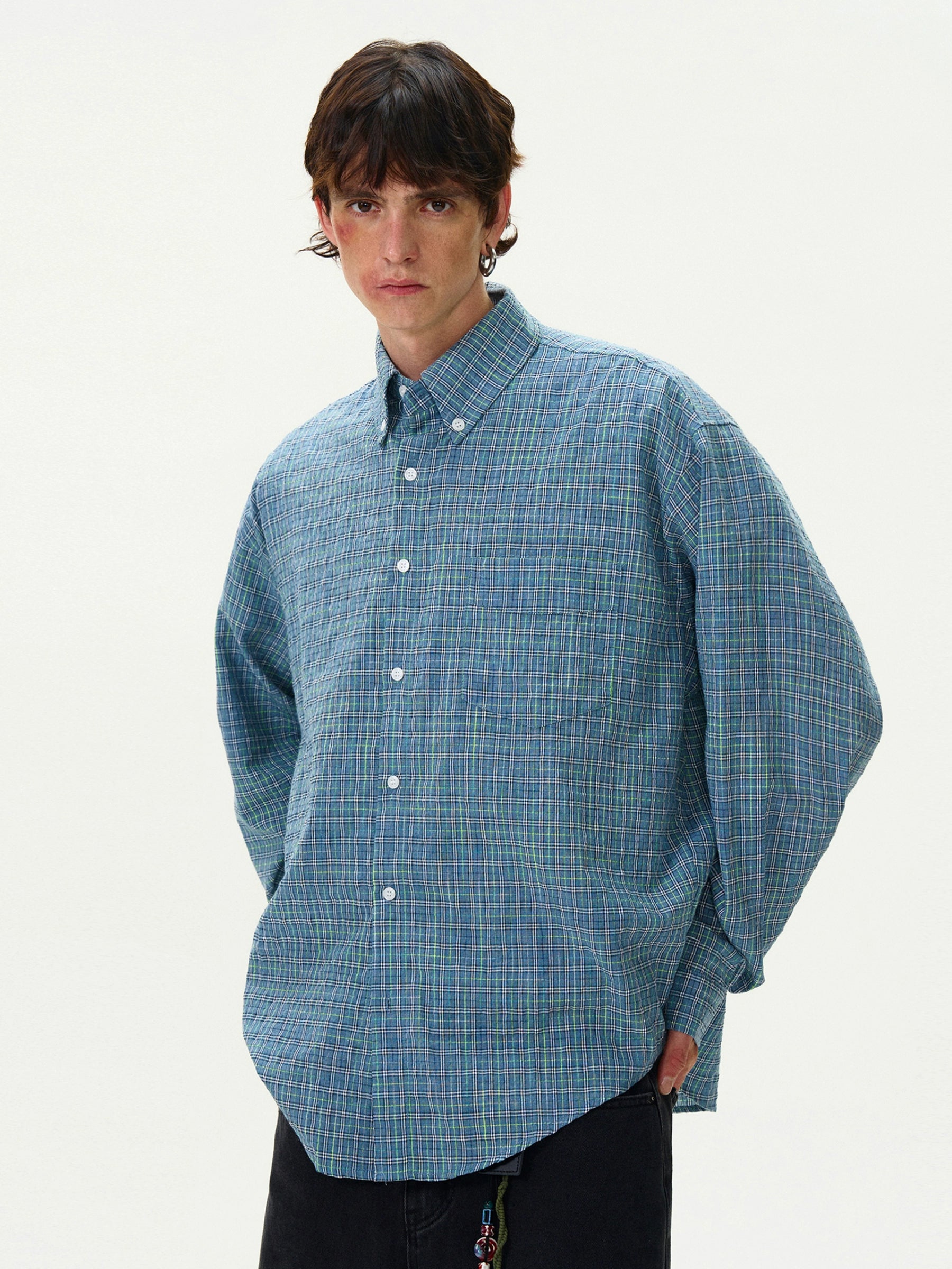Madwitch Regular Fit Plaid Shirt Maxct