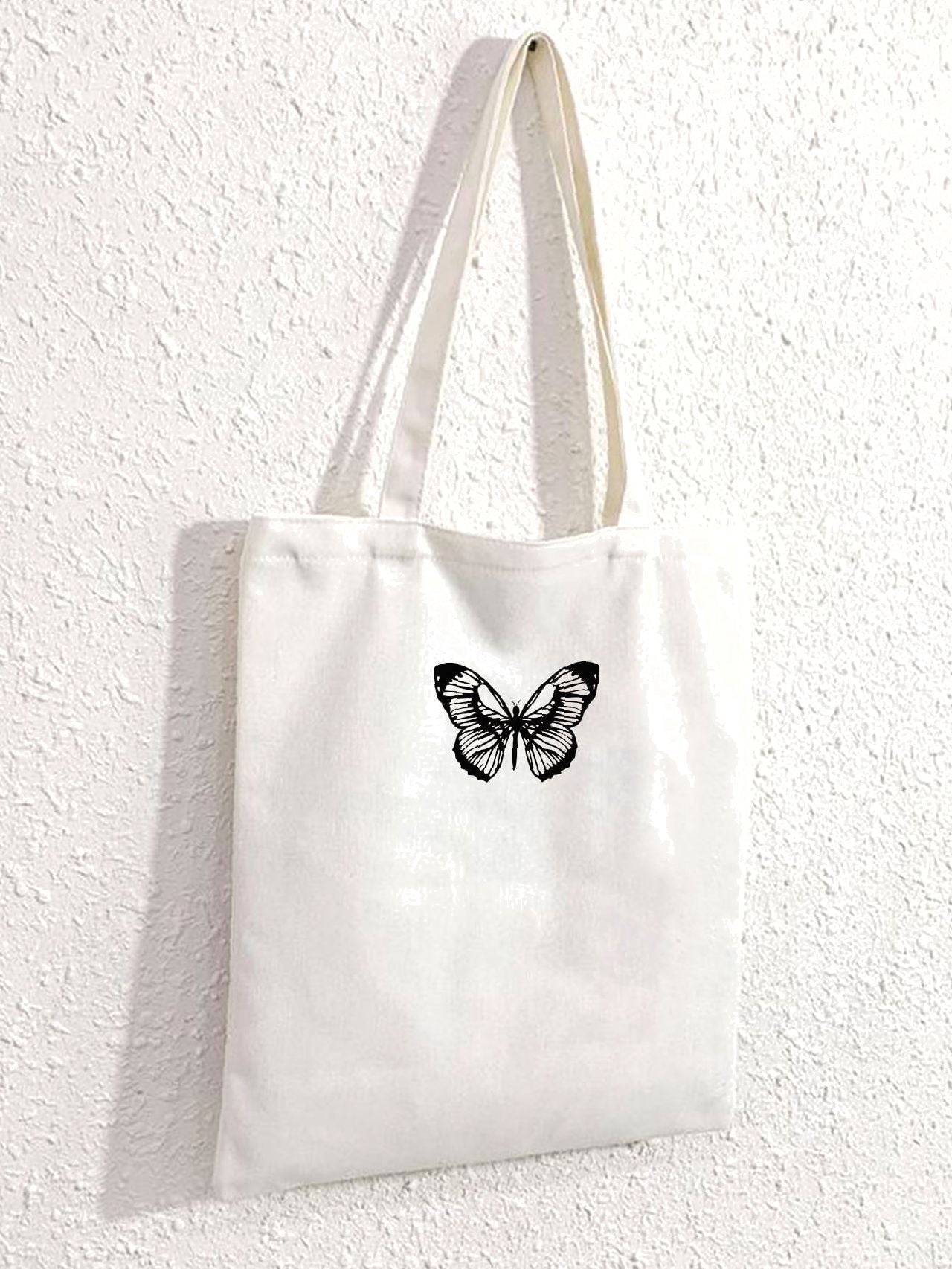 Maxct - Butterfly Graphic Shopper Bag  - Women Tote Bags