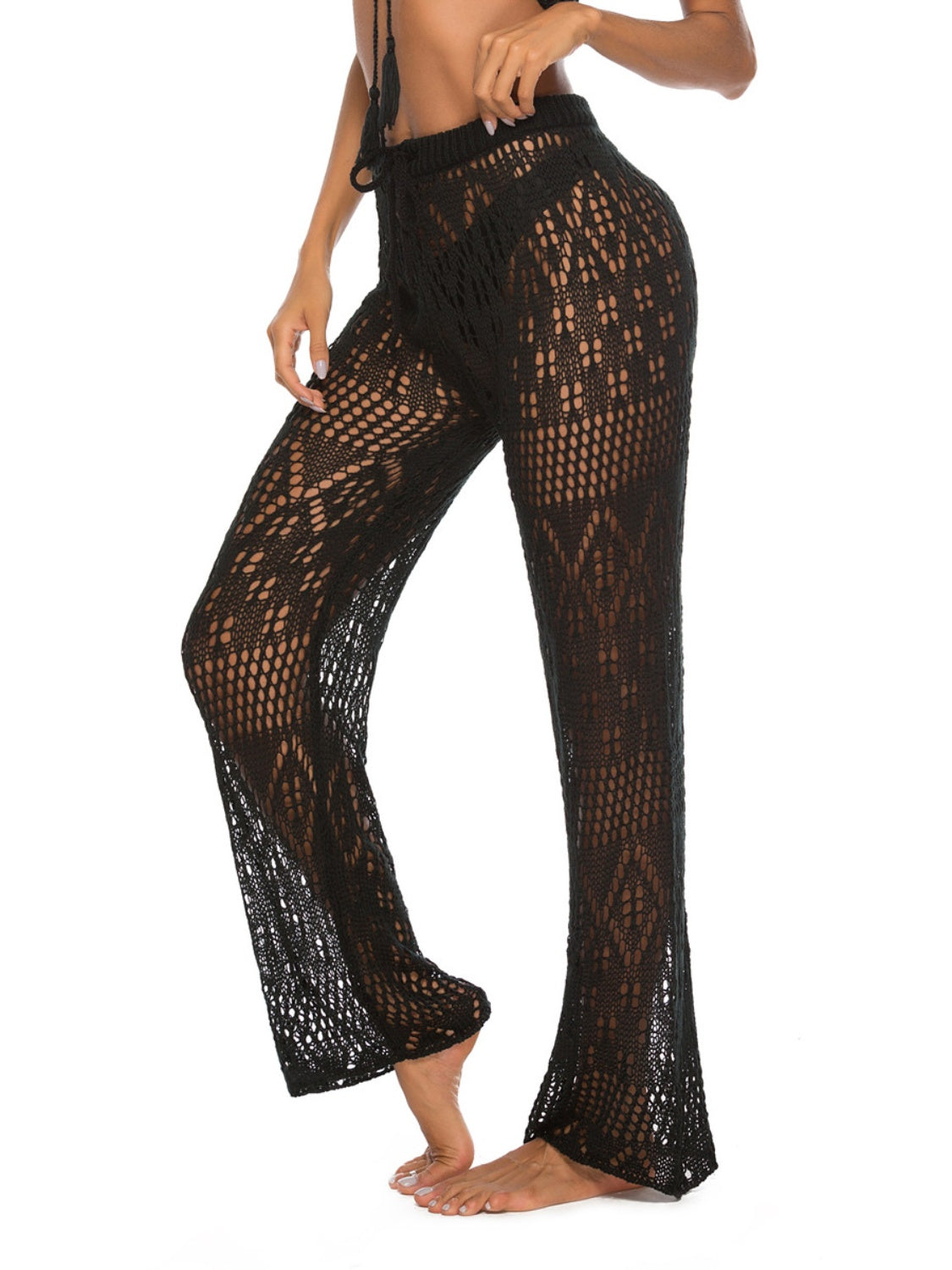 Maxct &Cutout Straight Swim Pants