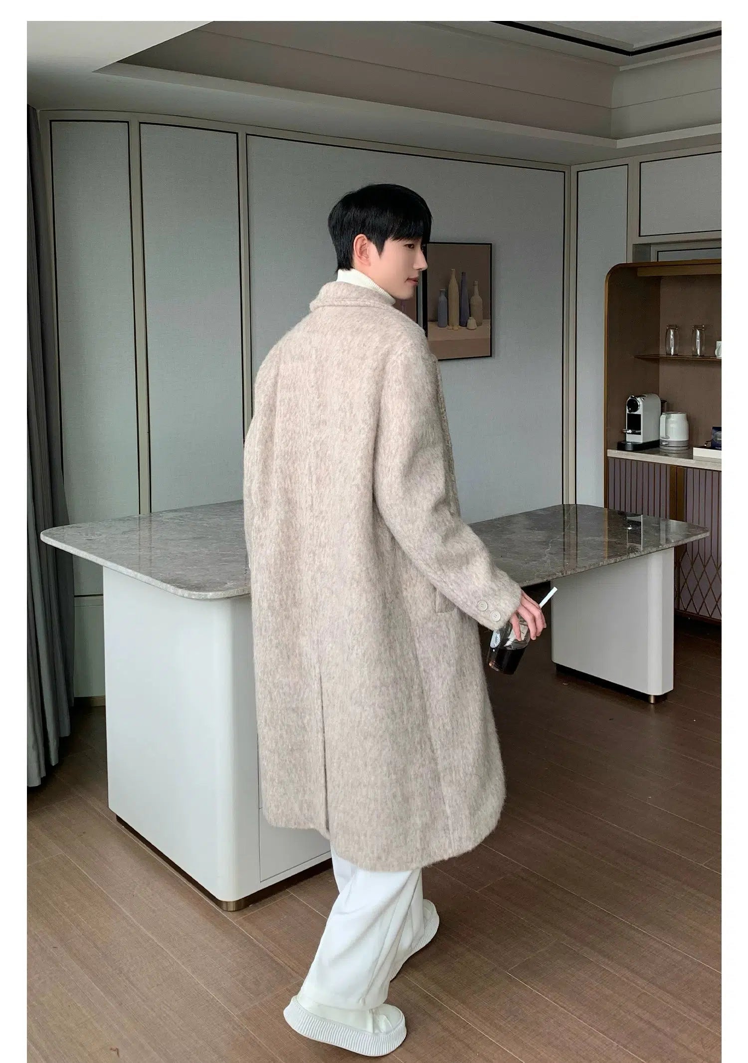 Maxct Mid-length Windbreaker Woolen Coat