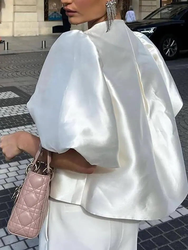 Maxct Oversized Puff Sleeve Blouse