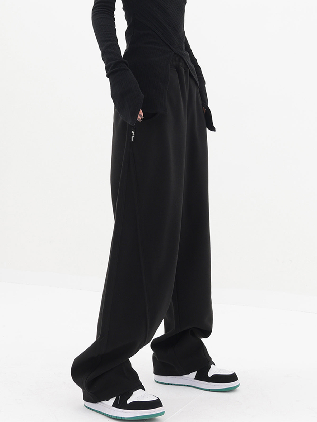 Maxct Baggy Solid Wide Leg Pants