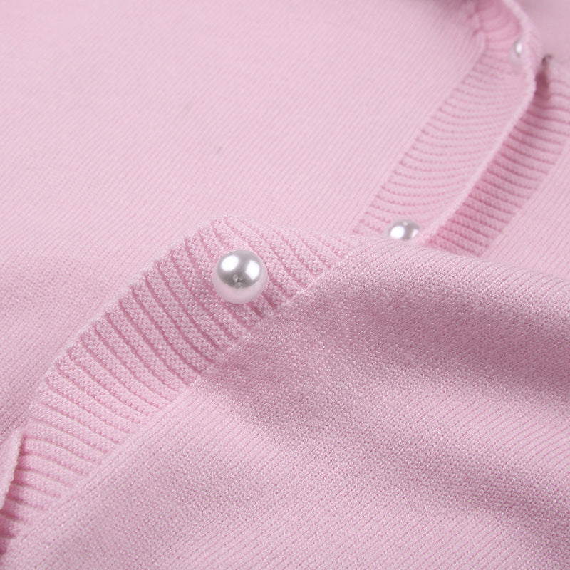 Maxct 90s Aesthetic Fur Collar Button Up Cardigan