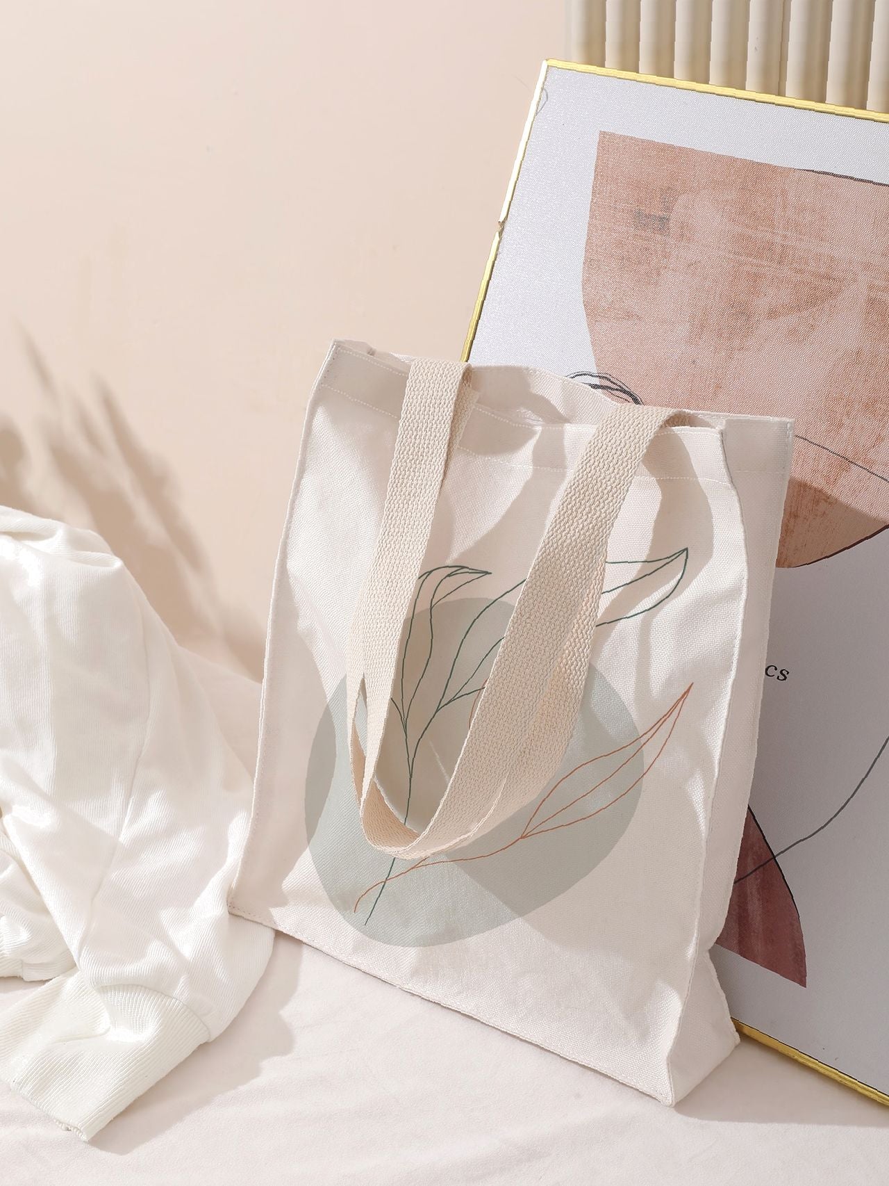 Maxct - Leaf Print Shopper Bag  - Women Tote Bags