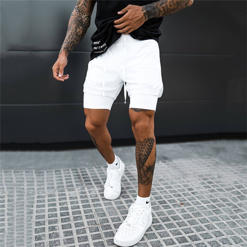 2-in-1 Running and Gym Shorts for Men: Quick Dry Fitness - true deals club