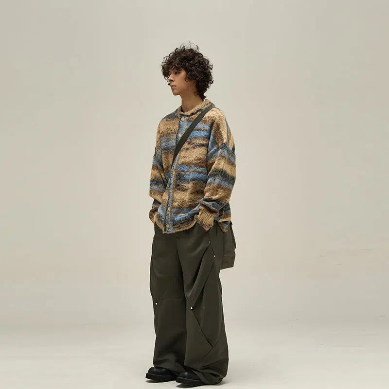 Maxct Vintage Striped Cardigan Sweater