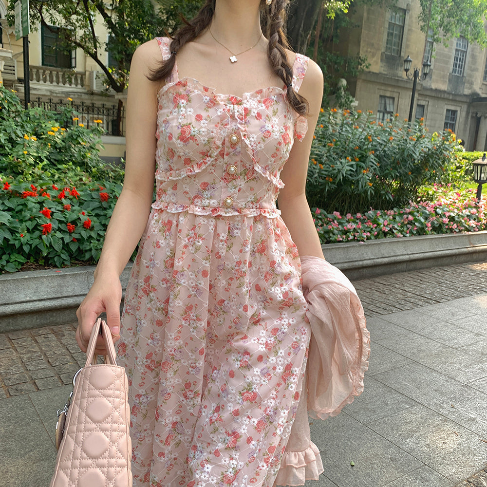 Tea Cup Floral Cami Dress Maxct