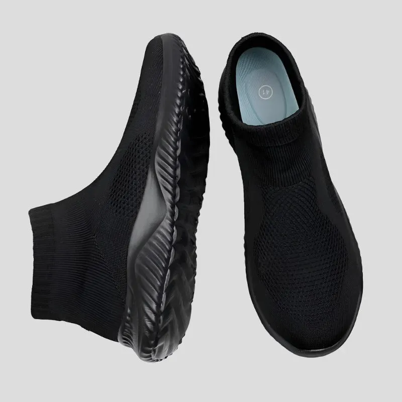 High Top Knit Air Mesh Sneaker Socks for Men Maxct