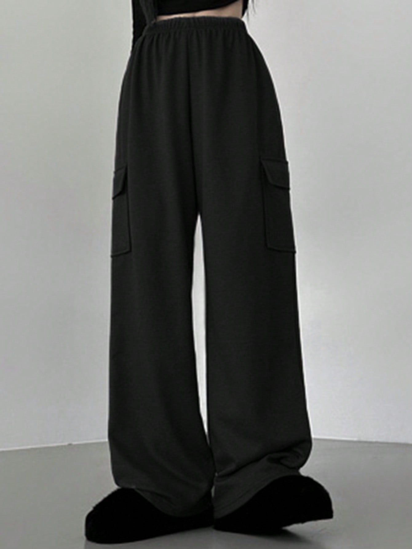Maxct Women's Simple Solid Color Loose Casual Sports Pants