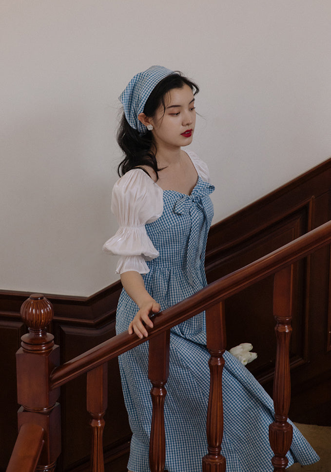 Garden Gingham Midi Dress Maxct