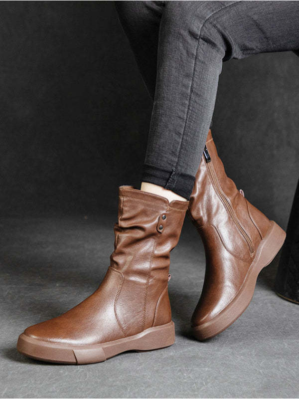 British Style Splicing Thick-Soled Martin Boots Maxct