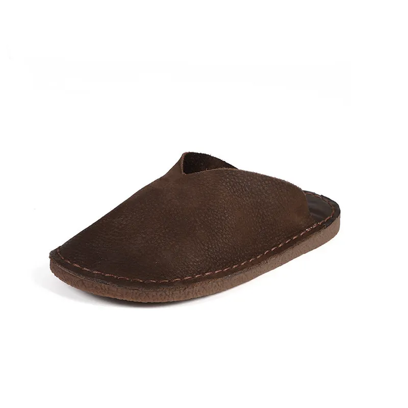 Women's Slippers Sandals  Flats Casual Slip On Shoes Brown/Coffee Maxct