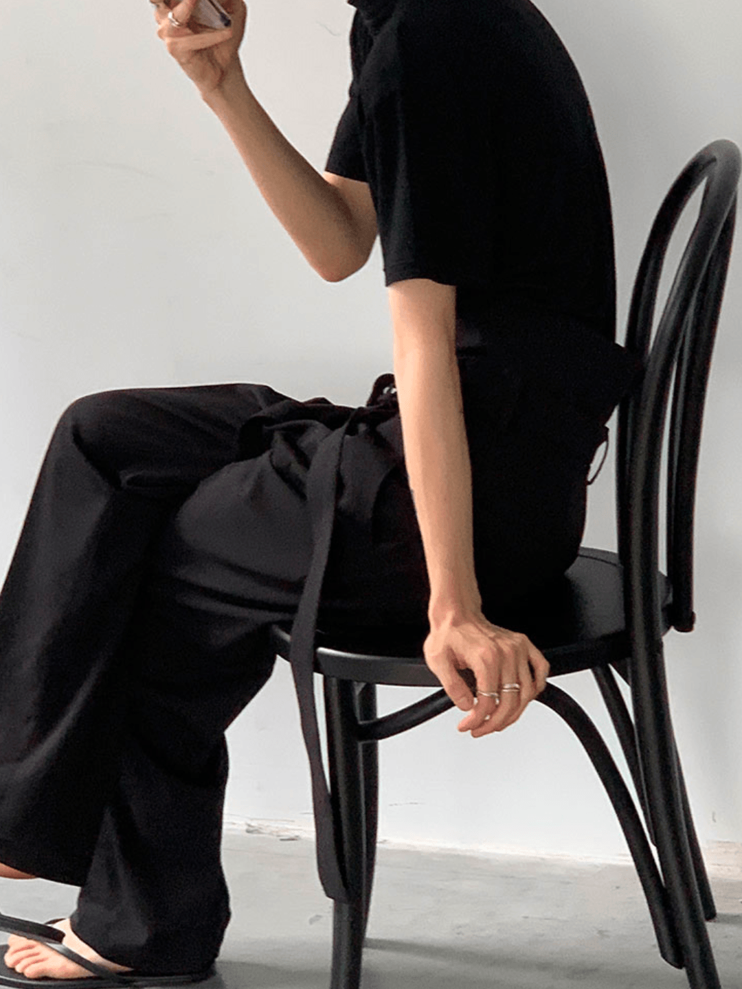 Maxct [COLN] high-waisted straight-leg pants NA321