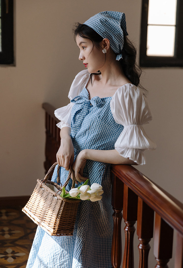 Garden Gingham Midi Dress Maxct