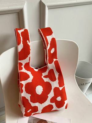 Bag For Love - Letter Graphic Crochet Bag - Women Maxct Bags