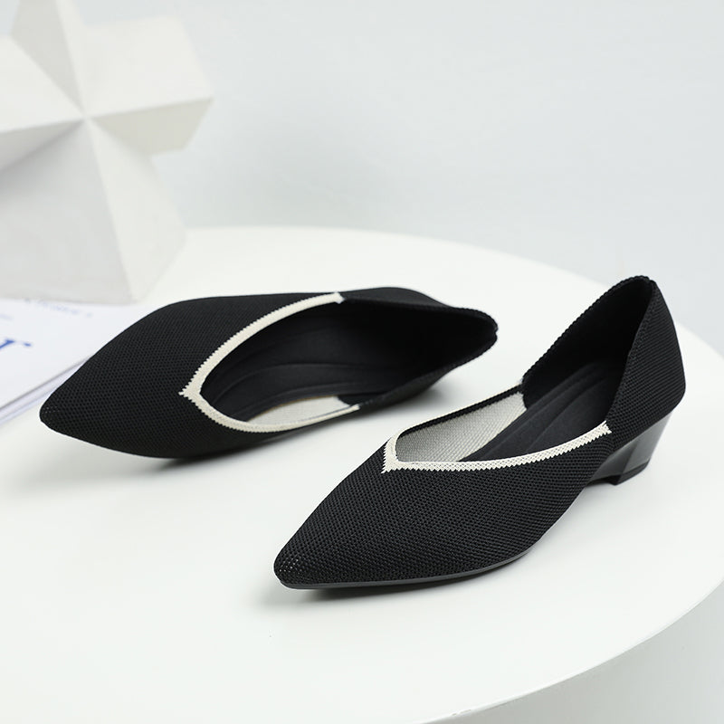 Urban Woven Multi-Color Casual Low Heels Shoes Maxct