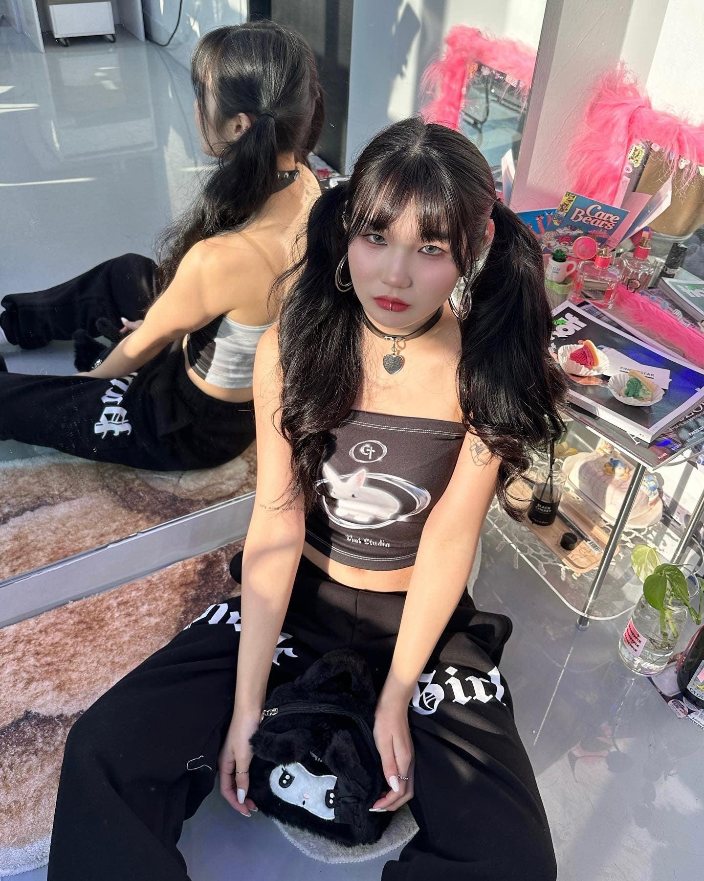 Maxct &Y2K Bat Rabbit Tube Top