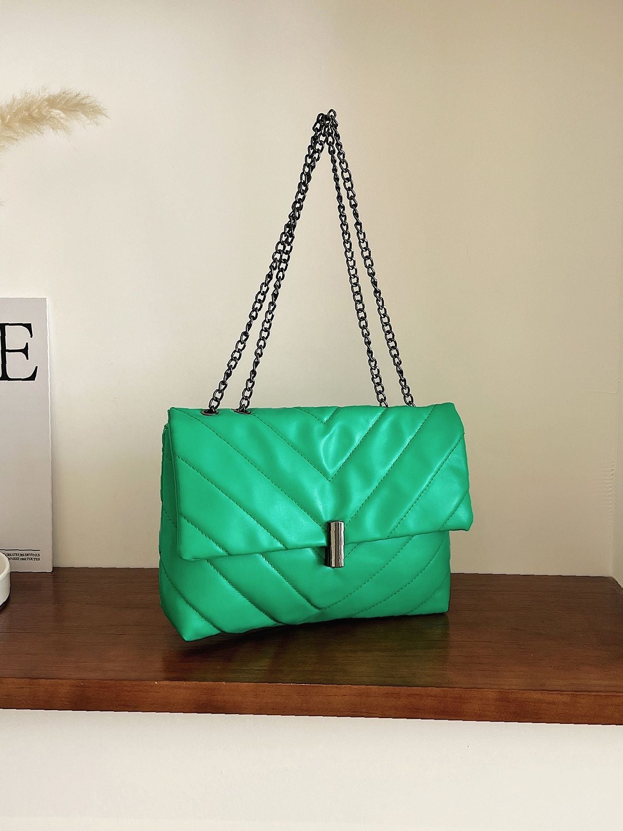 Maxct - Chevron Chain Tote Bag  - Women Tote Bags