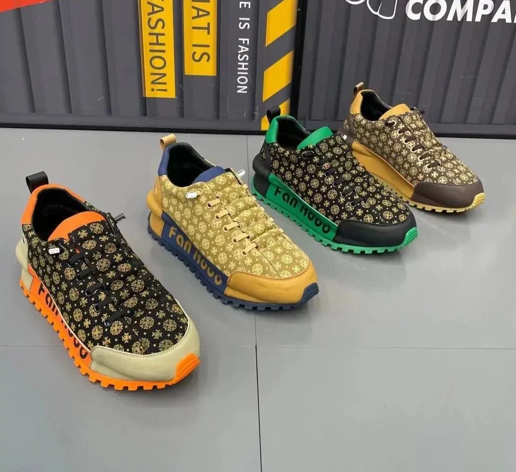 Chunky Sneakers - Luxury Fan Rood for Men Maxct