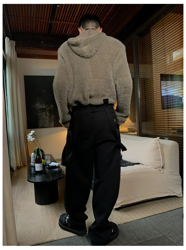Maxct Furry Gray Hooded Sweater