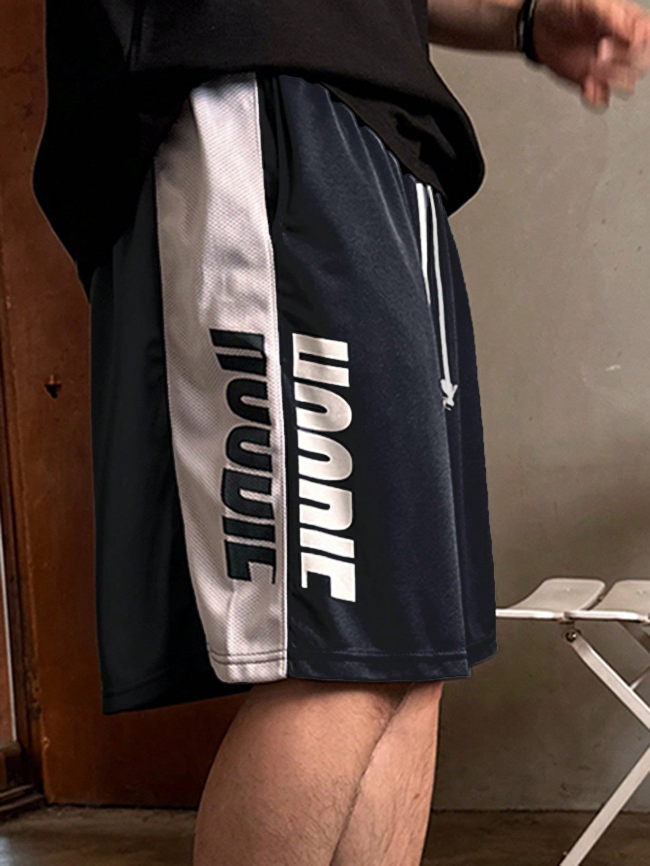 Maxct Men's Summer Letter Print Shorts