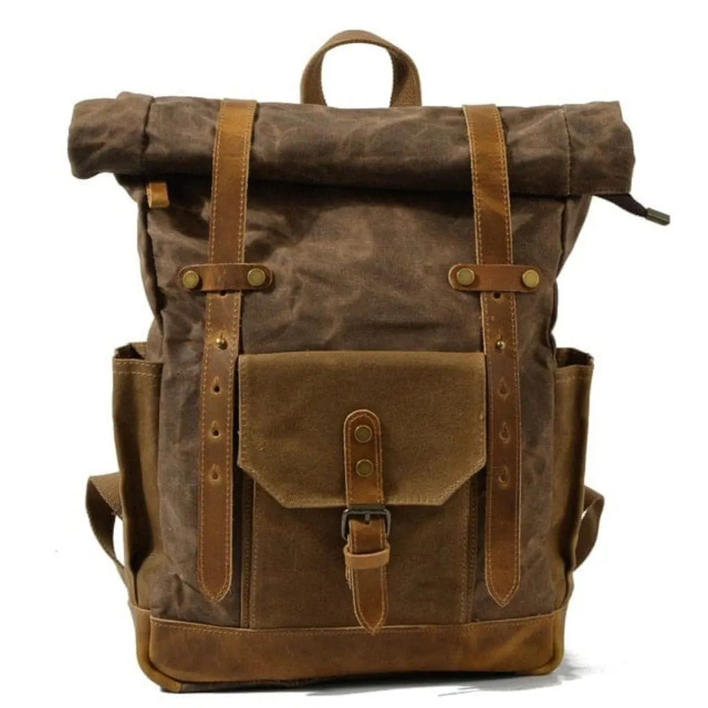 Maxct &Retro Vintage Canvas Backpack Antiqua