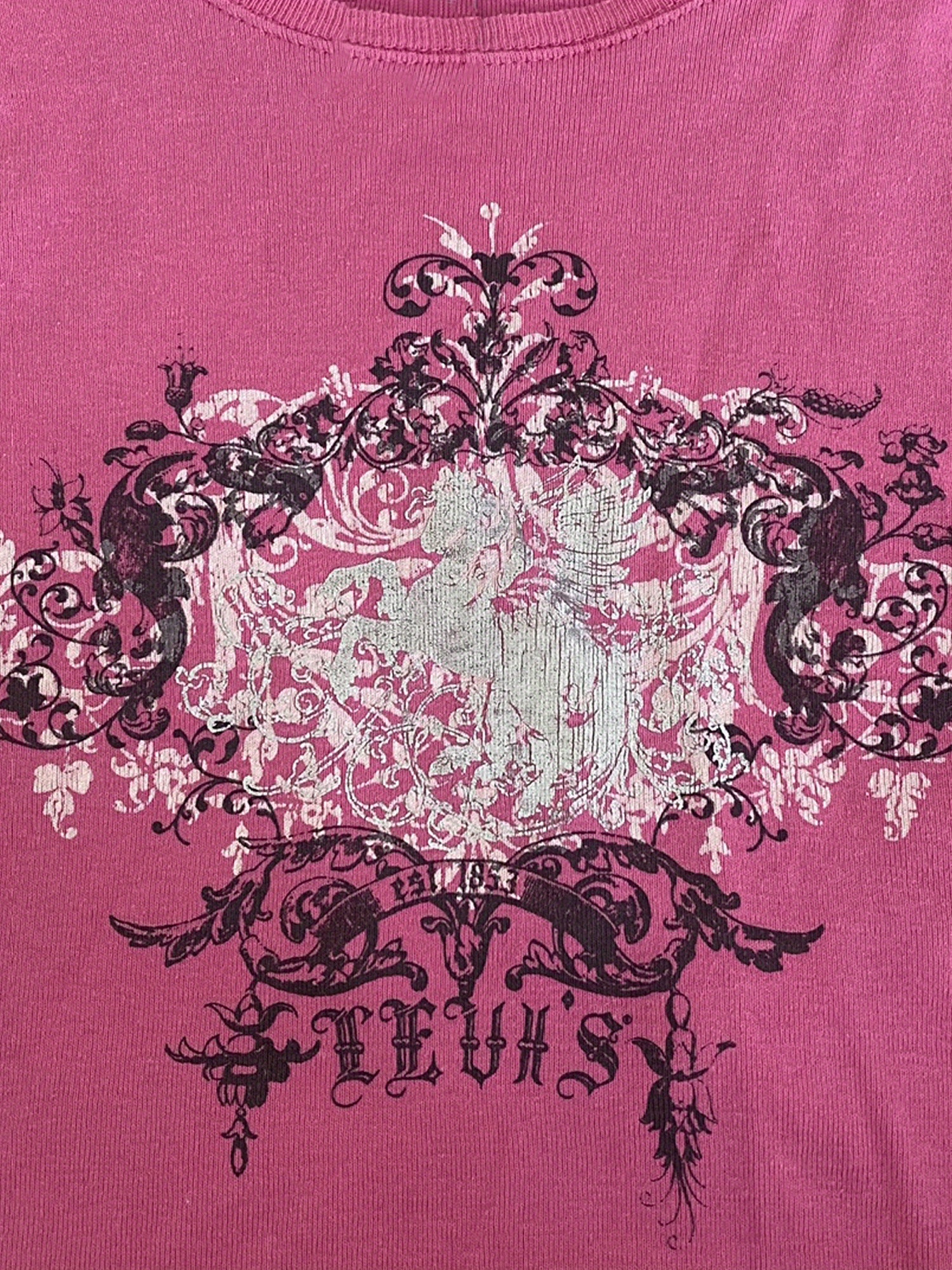 Womens Casual Short Sleeve T-shirt Vintage Printing Round Neck Exposed Navel Slim Fit Tops