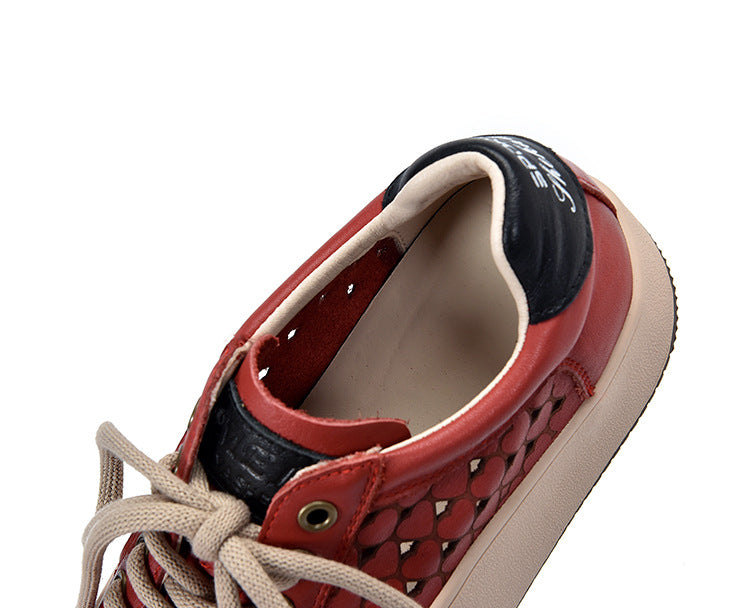 Versatile Hollow Thick Bottom Mid-Heels Shoes Maxct