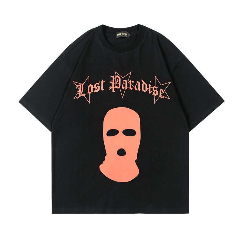 Maxct 90S Streetwear Plus Size 1.00 Kg-150.00 Kg High Street Fashion Brand Loose Cotton Couple'S Short-Sleeved T-Shirt Men'S And Women'S Casual Top Summer