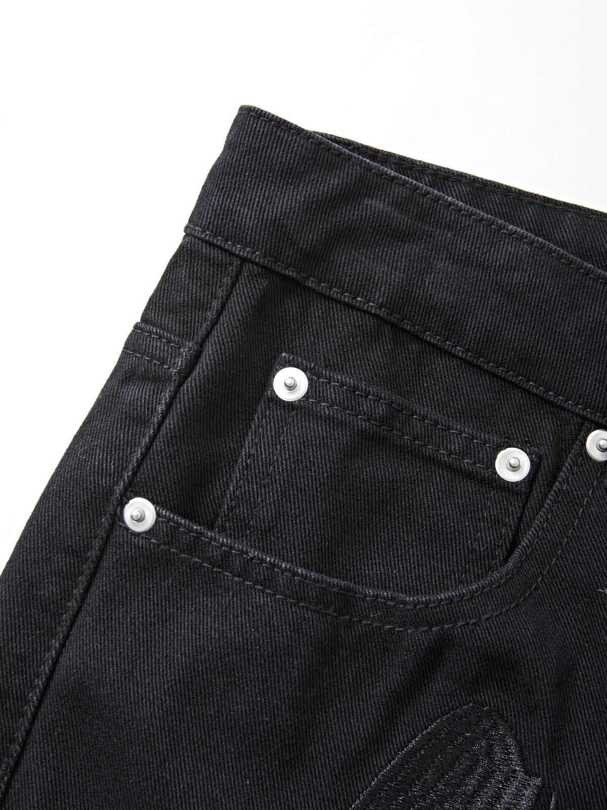 Men's Washed Revenge Straight Leg Jeans Maxct