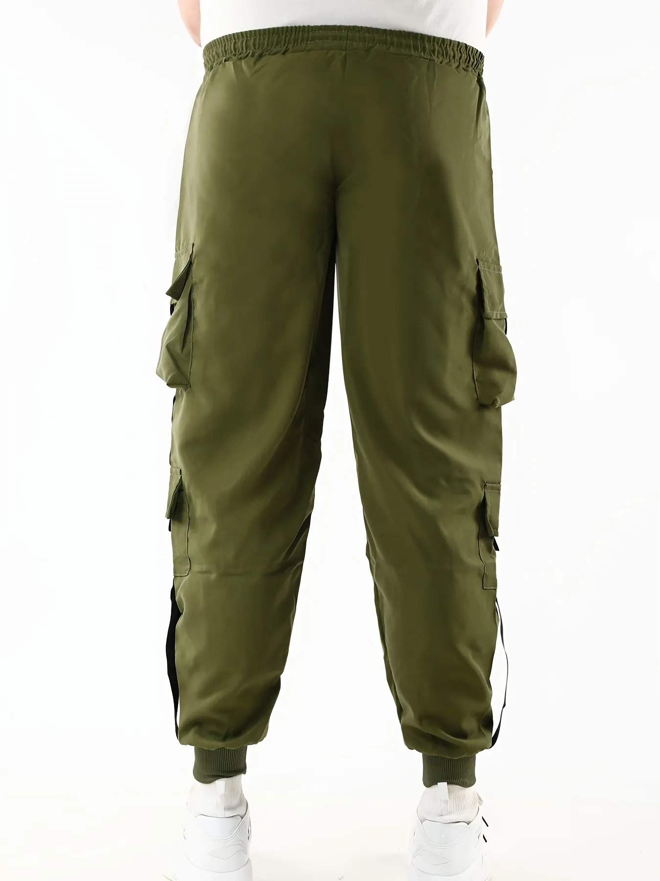 Classic Design Multi Flap Pockets Cargo Pants, Men's Casual Techwear Drawstring Cargo Pants Hip Hop Joggers For Autumn Summer Outdoor