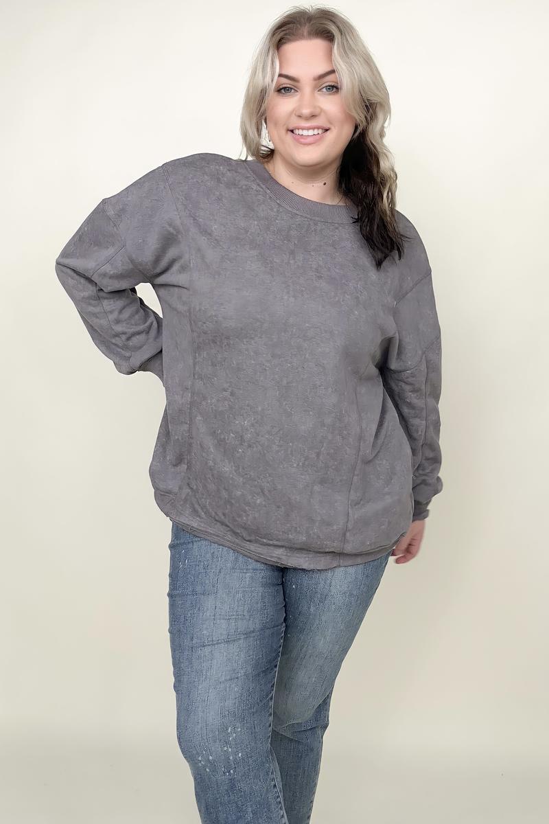 Maxct &Twist Detail Reversible Oversized Sweatshirt With Pockets