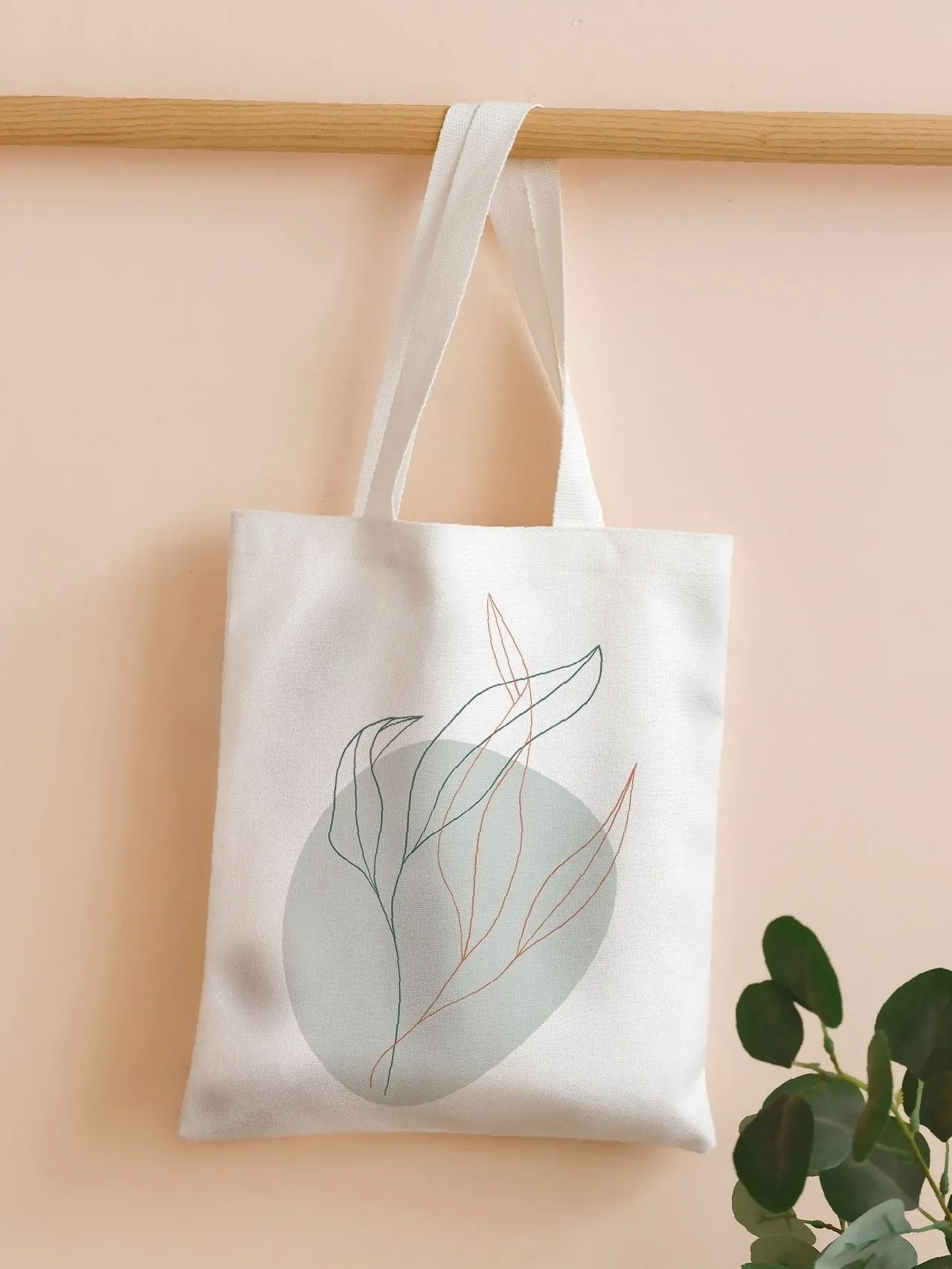 Maxct - Leaf Print Shopper Bag  - Women Tote Bags