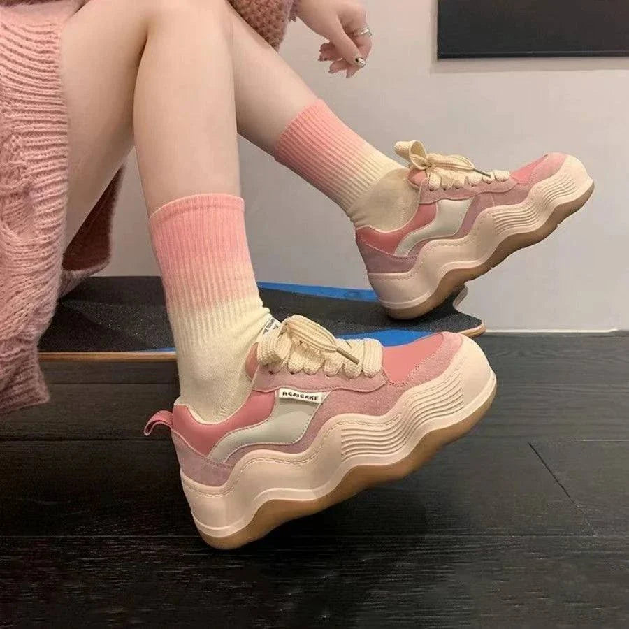 Platform Sneakers for Women - Wave Style Maxct